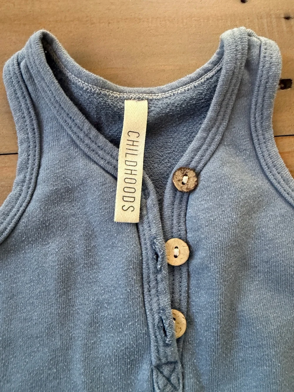 Childhoods Clothing Light Blue Sleeveless Romper - 12-18 Months